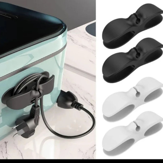 Gulungan Kabel Model Tempel Holder Penggulung Anti Kusut