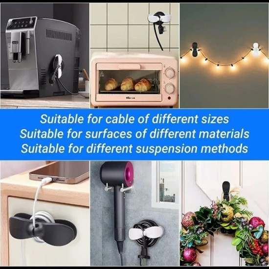 Gulungan Kabel Model Tempel Holder Penggulung Anti Kusut