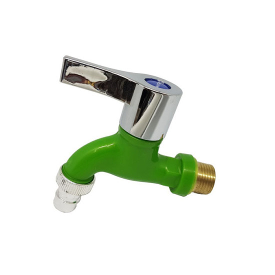 Kran Keran Taman Tembok 1/2 Inch Warna Chrome Drat 0.5 Inch Kuningan