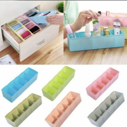 Kotak Penyimpanan Bahan Plastik 5 Sekat Clothing Box Organizer