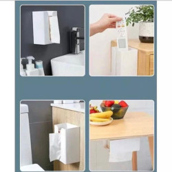 Tempat Tissue Tempel Dinding Bentuk Kotak - Kotak Tisu