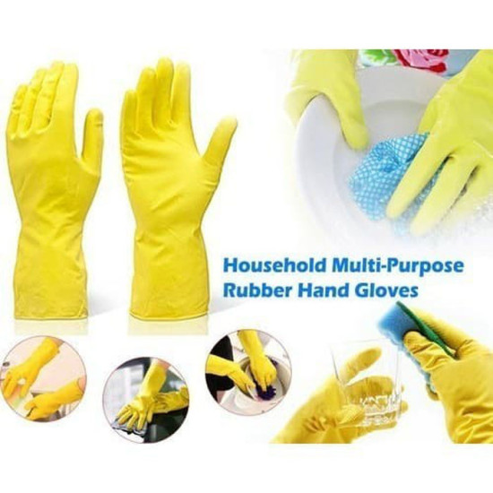 Sarung Tangan Karet Kuning Rubber Hand Gloves Multifungsi