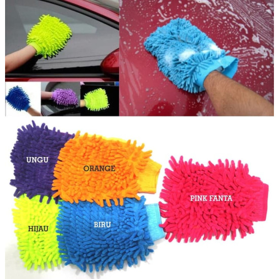 Lap Sarung Tangan Microfiber Alat Pembersih