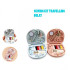 Sewing Kit Travel Bulat Perlengkapan Jahit Mini