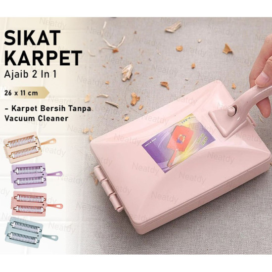 Sikat Karpet 2 Roll Pegangan Alat Pembersih Rumah