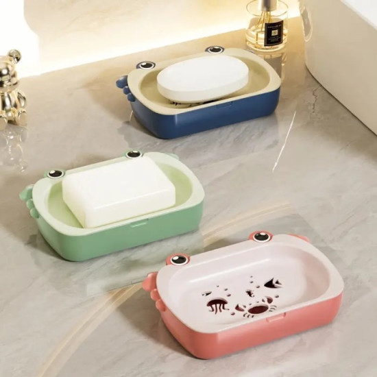 Tempat Sabun Mandi Batang Wadah Spon Model Kepiting Bahan Plastik ABS