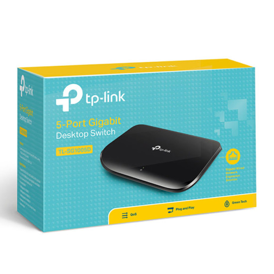 TP-LINK TL-SG1005D 5-Port Gigabit Desktop Switch