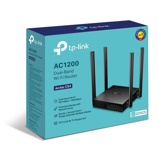 TP-LINK Archer C54 Wifi Router AC1200 Dual Band 3 in 1