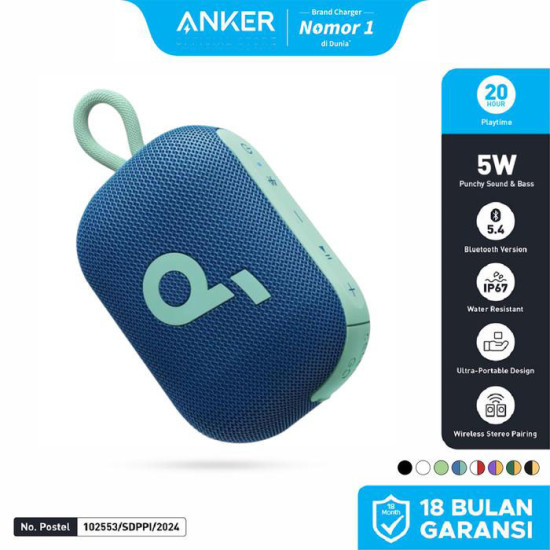 Anker A31X1 Soundcore Select 4 Go Bluetooth Speaker Output 5W Anker A31X1 Soundcore Select 4 Go Bluetooth Speaker Output 5W