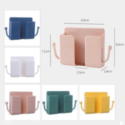 Rak Gantungan HP Tempel Tembok 2 Rak 2 Kait Holder