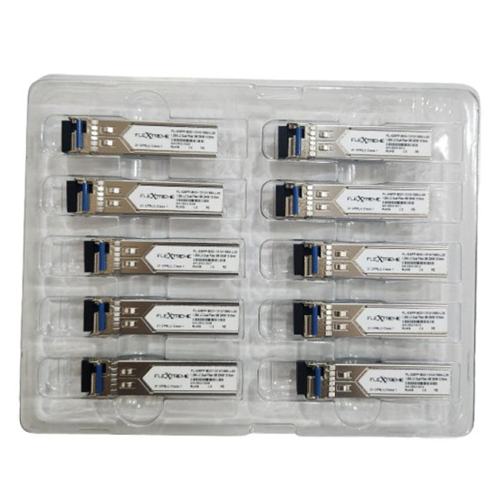 Flextreme FL-GSFP-BIDI-1330-1550-20 SFP 1G Singlemode Single Core 2 Pcs