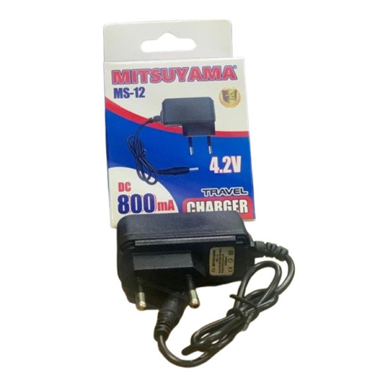 Mitsuyama Travel Charger DC 4.2V 800mA MS-12 Senter Kepala Swat