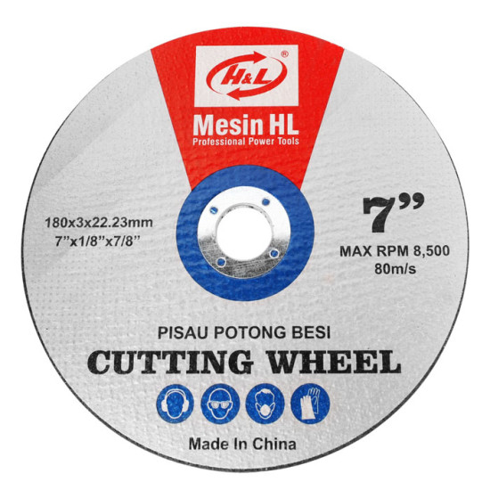 HL Cutting Wheel For Cut Off 7 Inch Batu Potong Besi 7Inch