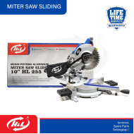 HL 255 Sliding Mesin Potong Aluminium Miter Saw 10 Inch 1800 Watt