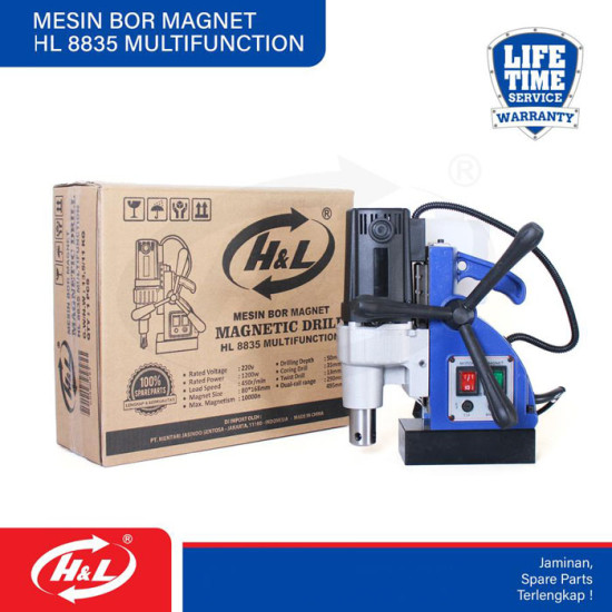 HL 8835 Multifuntion Mesin Bor Magnet Magnetic Drill 1200 Watt 1200W