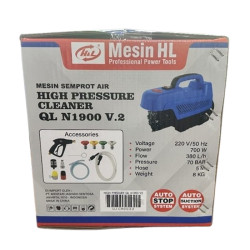 HL QL-1900 N1900 V.2 Mesin Semprot Air Cuci Steam High Pressure Jet Cleaner 700 Watt HL QL-1900 N1900 V.2 Mesin Semprot Air Cuci Steam High Pressure Jet Cleaner 700 Watt