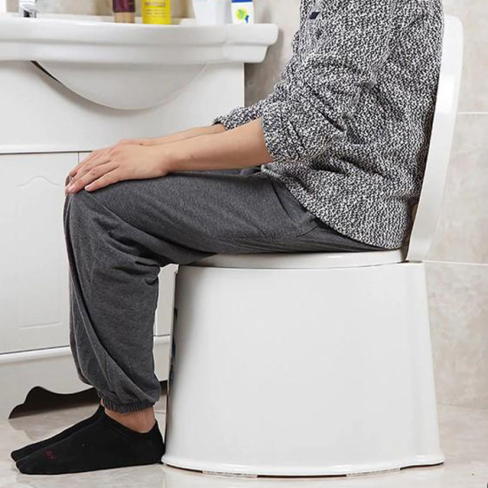 Kloset Duduk Portable Lengkap Dengan Ember Toilet Ibu Hamil Lansia Bahan PP