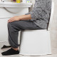 Kloset Duduk Portable Lengkap Dengan Ember Toilet Ibu Hamil Lansia Bahan PP