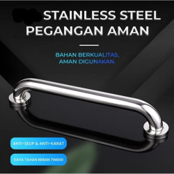 Pegangan Kamar Mandi Gagang Tangan Toilet Stainless Tahan Karat