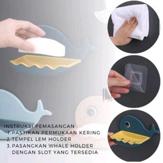 Kotak Sabun Batang Kamar Mandi Model Paus