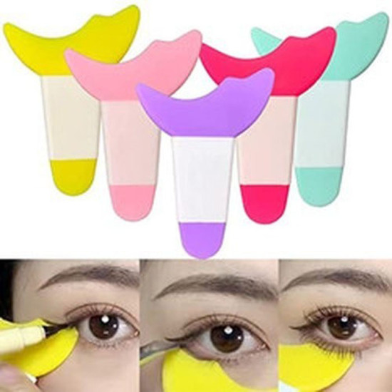 Aplikator atau cetakan  Mascara Eyeliner Eyeshadow 3in1 Bahan Silikon