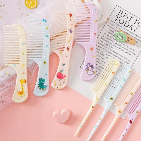 Sisir Rambut Set isi 2 pcs Karakter Kartun Runcing Mini