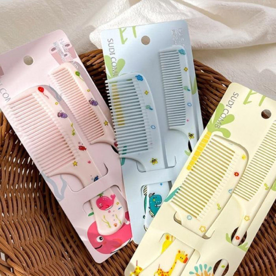 Sisir Rambut Set isi 2 pcs Karakter Kartun Runcing Mini