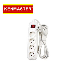 Kenmaster Stop Kontak Colokan Listrik 4 Socket 4LB 4 Meter