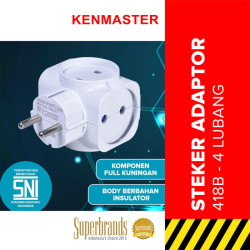 Kenmaster Steker 418B Steker Plug Adaptor 4 Arah