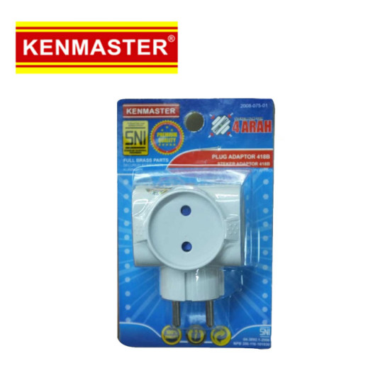 Kenmaster Steker 418B Steker Plug Adaptor 4 Arah