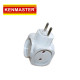 Kenmaster Steker 418B Steker Plug Adaptor 4 Arah