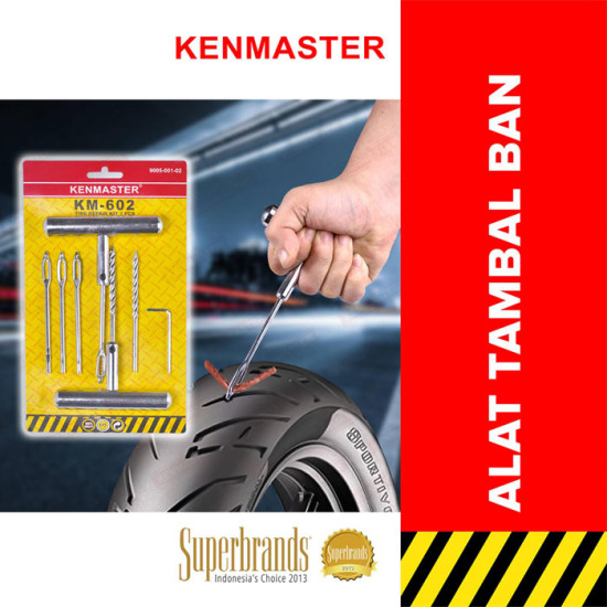 Kenmaster KM-602 Alat Tambal Ban Besi 7 pcs