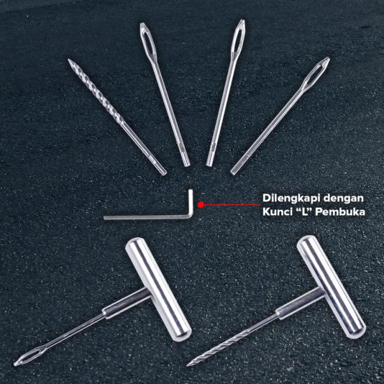 Kenmaster KM-602 Alat Tambal Ban Besi 7 pcs