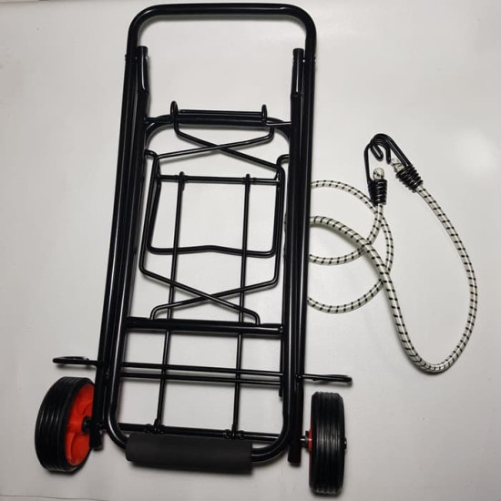 Kenmaster KT-261 Trolley Cart Black - Troli Lipat Multifungsi Hitam