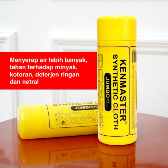 Kenmaster Plas Chamois Synthetic Cloth 66x43 cm Jumbo Kain Lap Kanebo