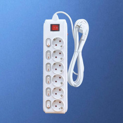 Kenmaster DX604 Stop Kontak 6 Lubang On Off