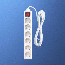 Kenmaster Stop Kontak F1 6 Lubang 4 Meter Master Switch On Off