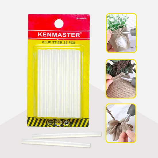 Kenmaster Glue Stick Lem Stik Kecil 1 Pack isi 25 Pcs
