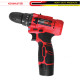 Kenmaster Cordless Driver Drill 10mm Bor Tanpa Kabel 12V 2.0Ah Li-Ion KM-220
