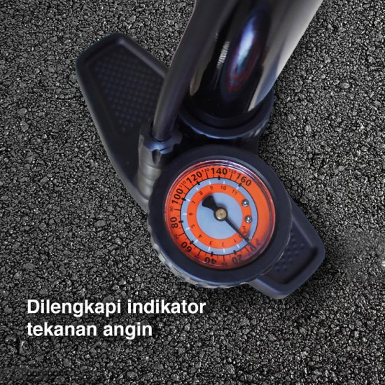 Kenmaster KM-5938B Hand Pump Pompa Angin Sepeda Ban Tabung Indikator Tekanan Angin Kenmaster KM-5938B Hand Pump Pompa Angin Sepeda Ban Tabung Indikator Tekanan Angin