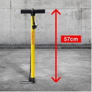 Kenmaster KM-02 Hand Pump Yellow - Pompa Angin Tabung Manual