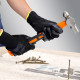 Kenmaster Sarung Tangan Pelindung Safety Hitam Tapak Karet KM3001 KM-3001