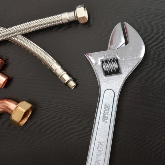 Kenmaster Kunci Inggris Adjustable Wrench Forged Steel
