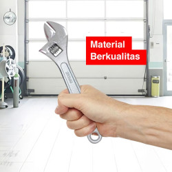 Kenmaster Kunci Inggris Adjustable Wrench Forged Steel