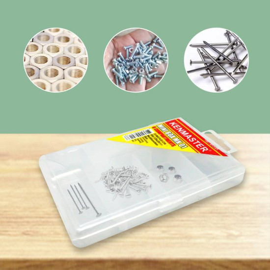Kenmaster MK01 Kotak Plastik Mini 6 Slot Plastic Box