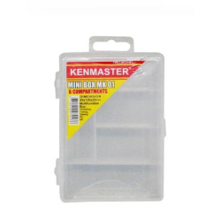 Kenmaster MK01 Kotak Plastik Mini 6 Slot Plastic Box