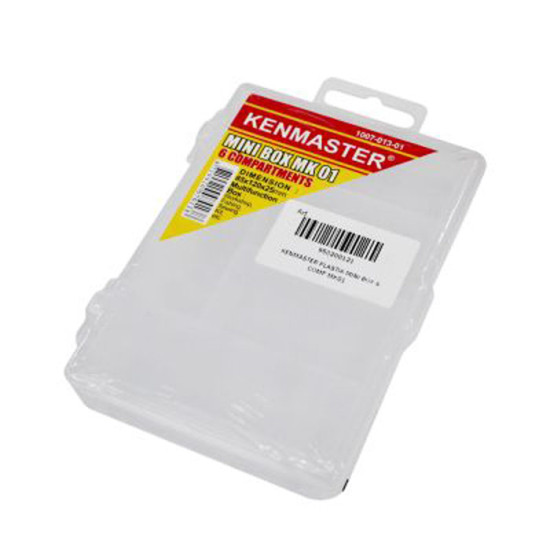 Kenmaster MK01 Kotak Plastik Mini 6 Slot Plastic Box