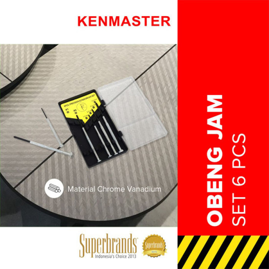Kenmaster Obeng Jam 6 Pcs Mini Screwdriver Set 6Pcs