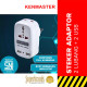 Kenmaster Steker Adaptor Plug 2 USB S0203