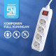 Kenmaster Stop Kontak Colokan Listrik 4 Socket 4LB 4 Meter
